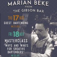 Marian Beke guest bartending και masterclass στο The Trap image