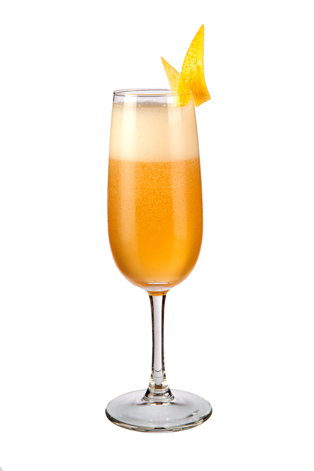 French 125 French 75 With Cognac Cocktail Recipe
